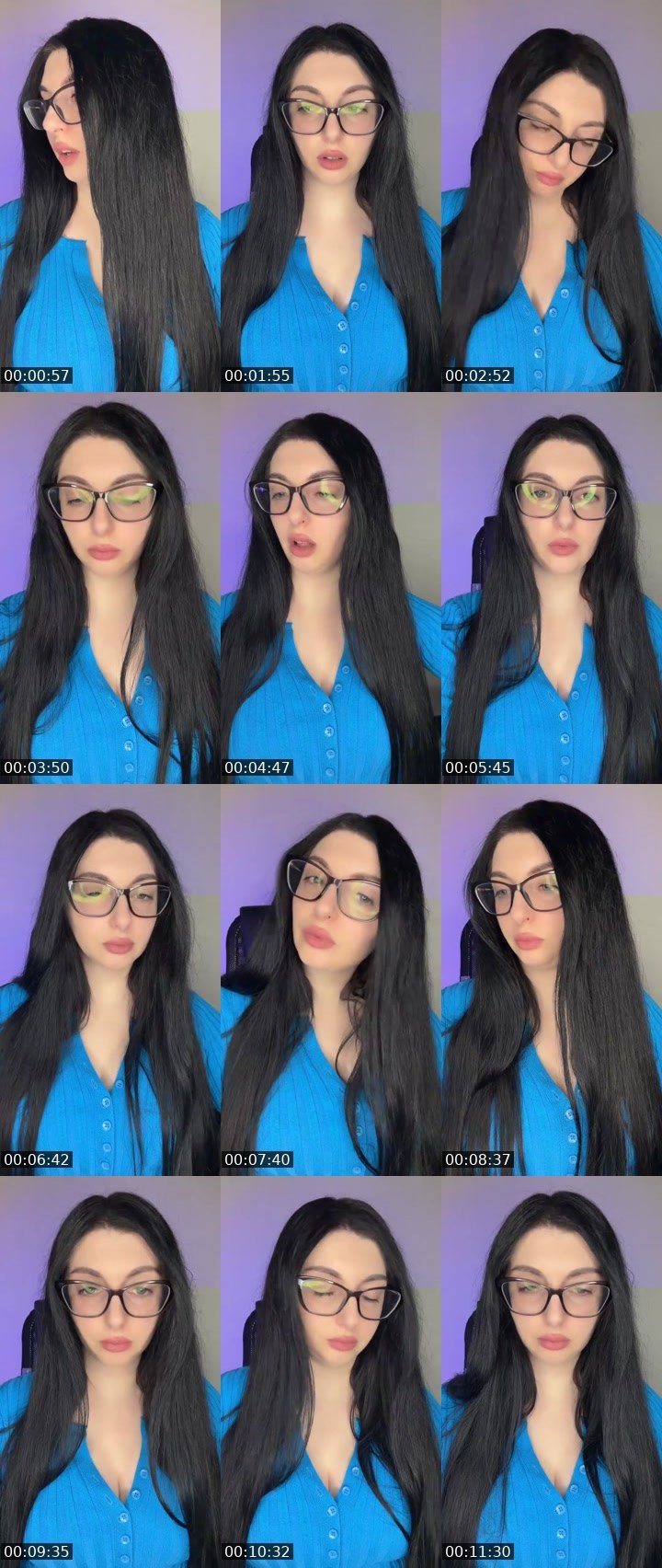 Contact-sheet preview of 💋Alena💋's Liveme recording