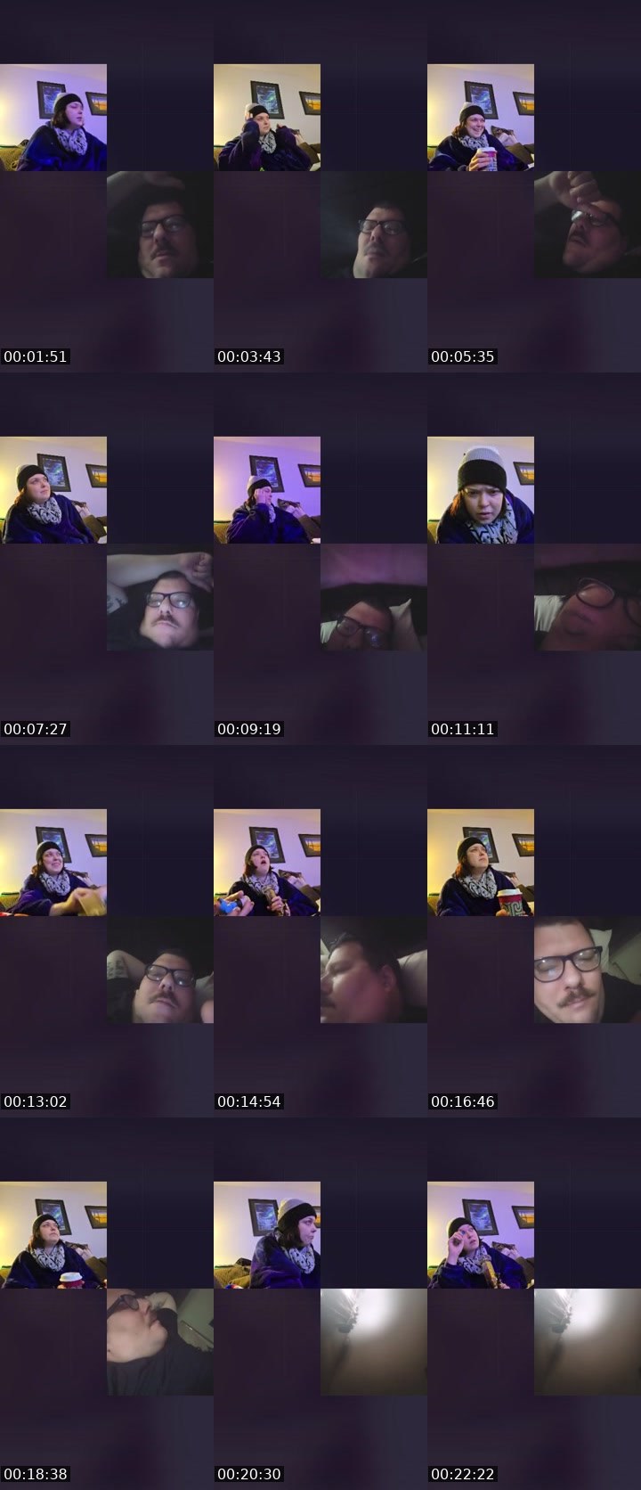 Contact-sheet preview of Qẅeenof§miles's Liveme recording
