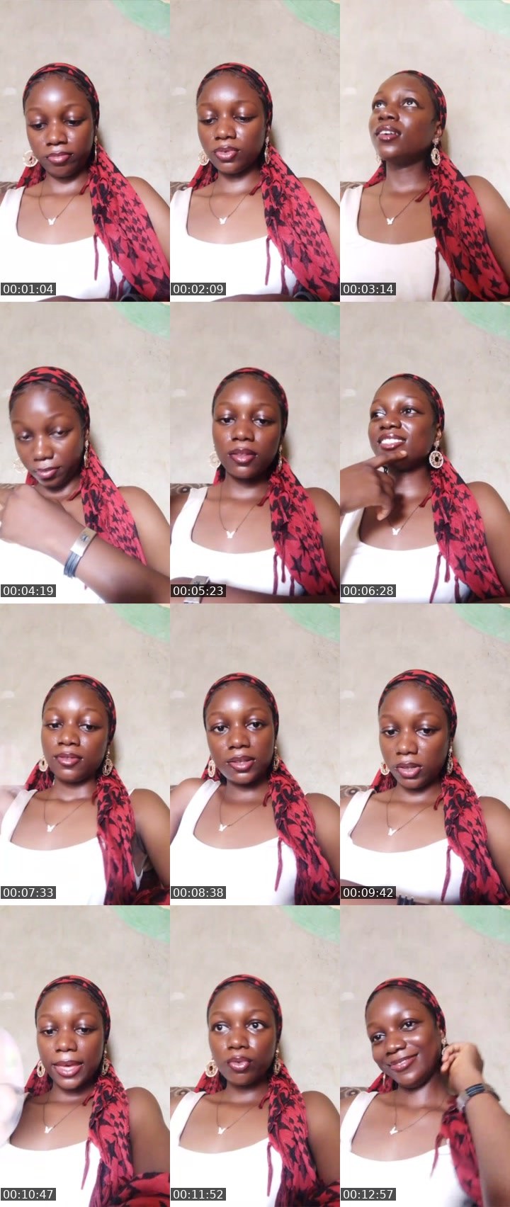 Contact-sheet preview of Lizzy Baee🐻🖤✨'s Liveme recording