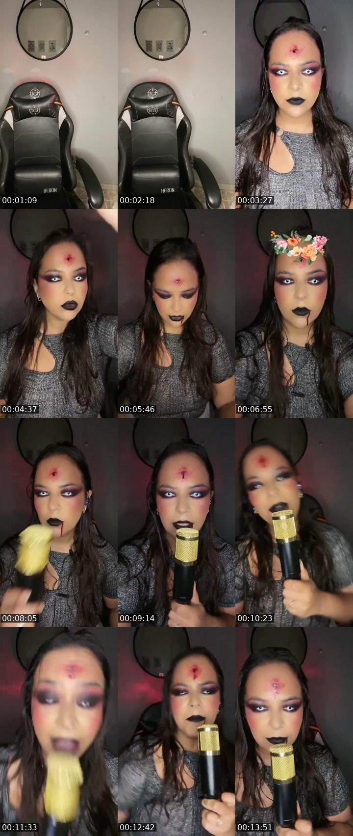 Contact-sheet preview of 🔥⃤ 𝐌aɱaƈιta ♦️'s Liveme recording