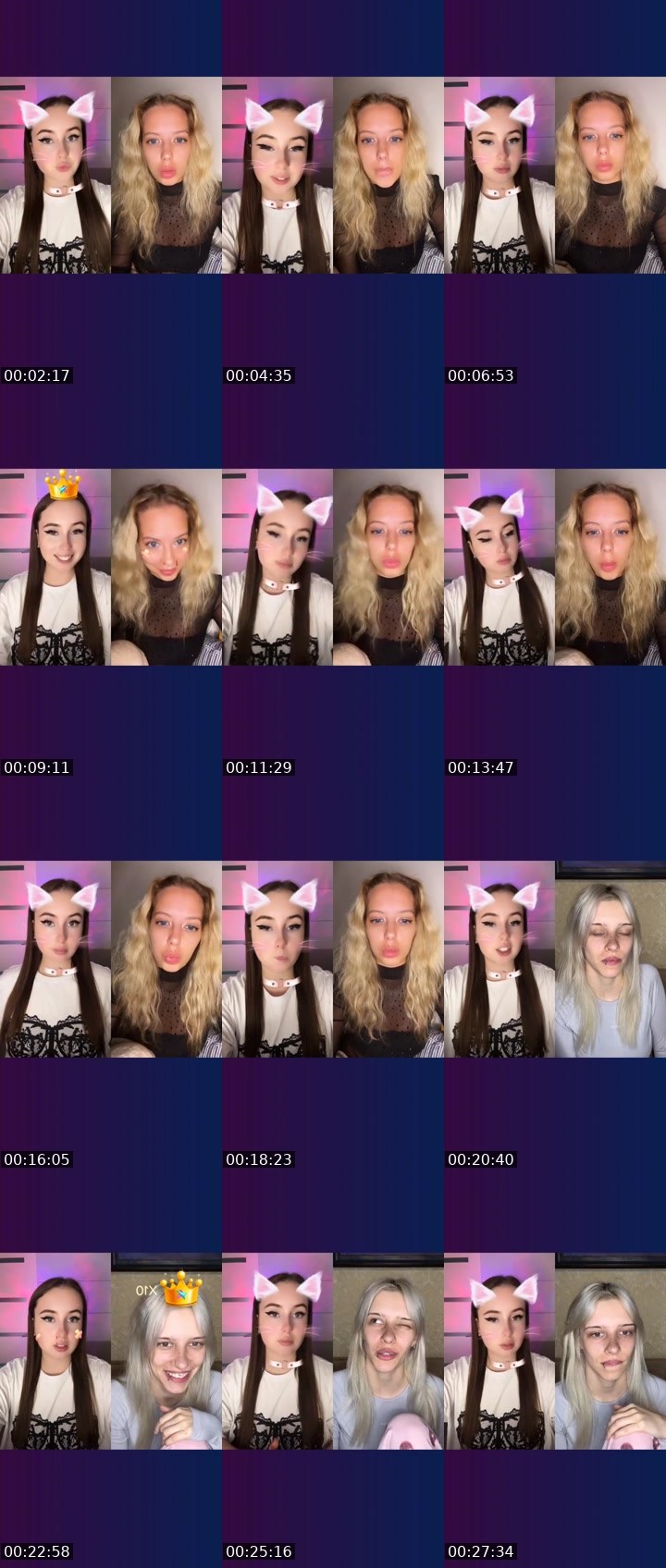Contact-sheet preview of 𝑀𝐼𝐿𝐴𝑁𝐴♌️'s Liveme recording