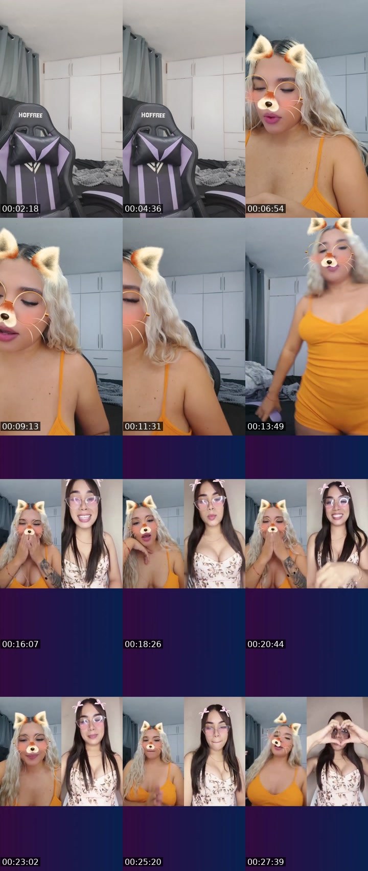 Contact-sheet preview of 👑⃤Queenlinda💎's Liveme recording