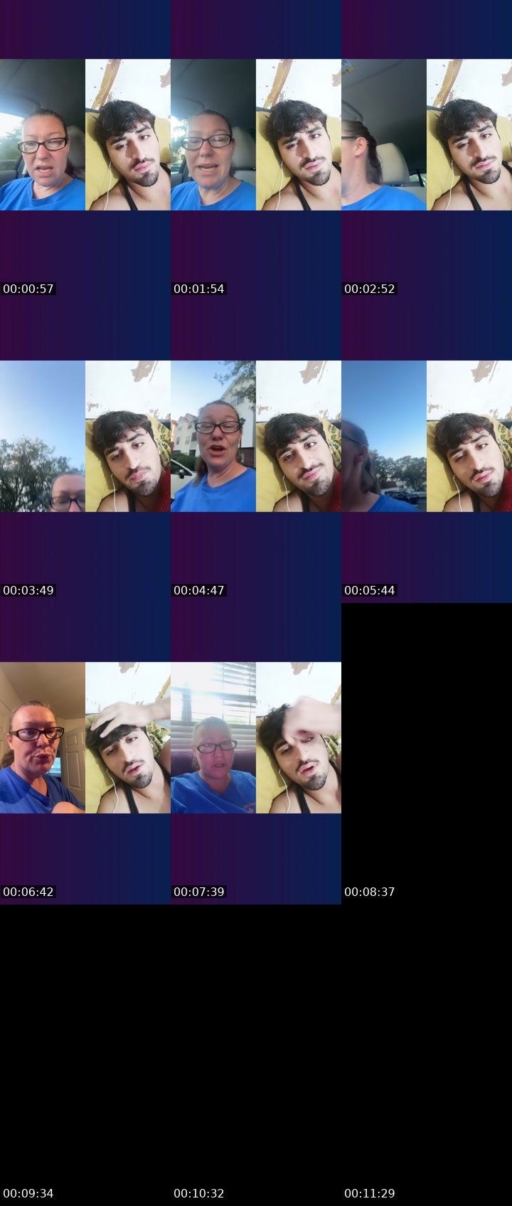 Contact-sheet preview of AmberSmith91's Liveme recording