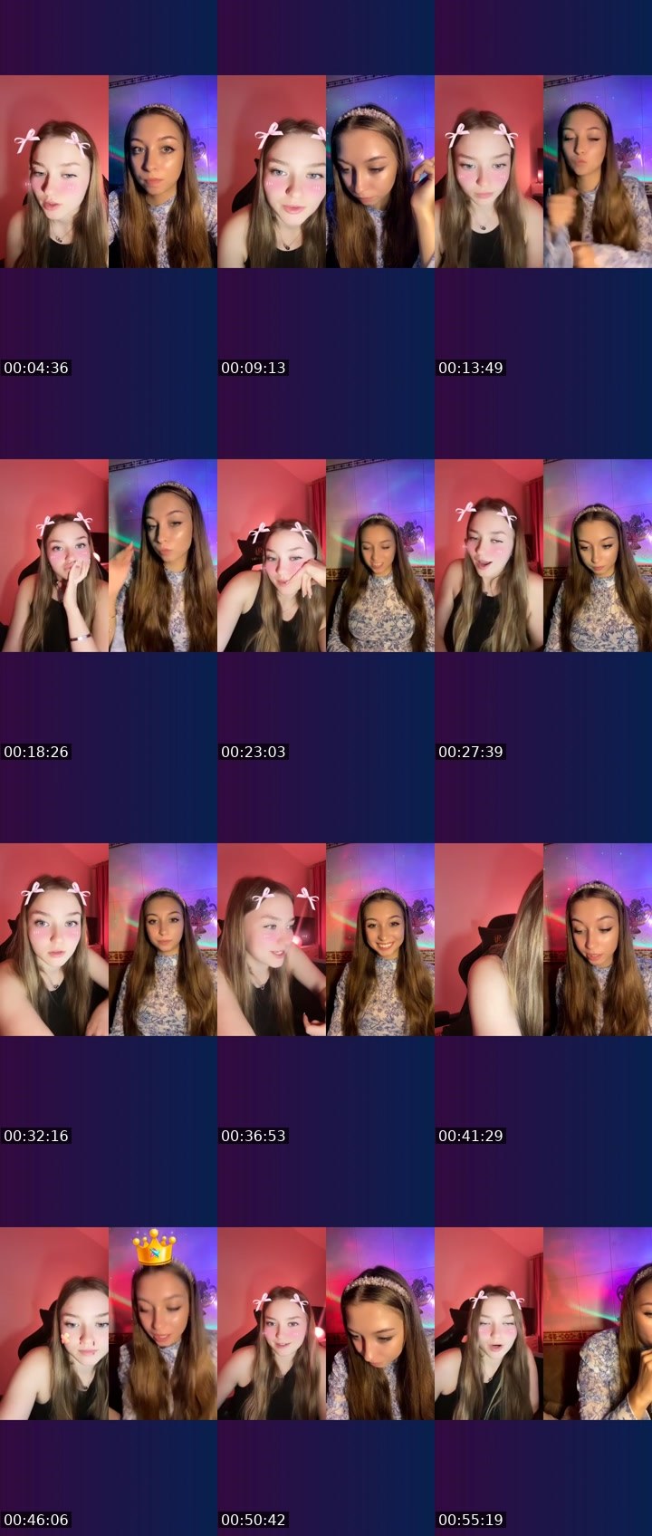 Contact-sheet preview of Shakira🥰🇺🇦's Liveme recording