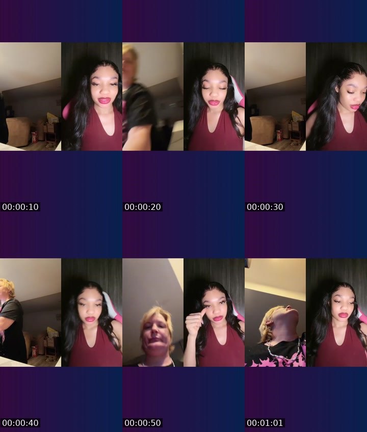 Contact-sheet preview of ɱ ʝ ❌⭕️ b̶un̶n̶y̶ 🐇's Liveme recording