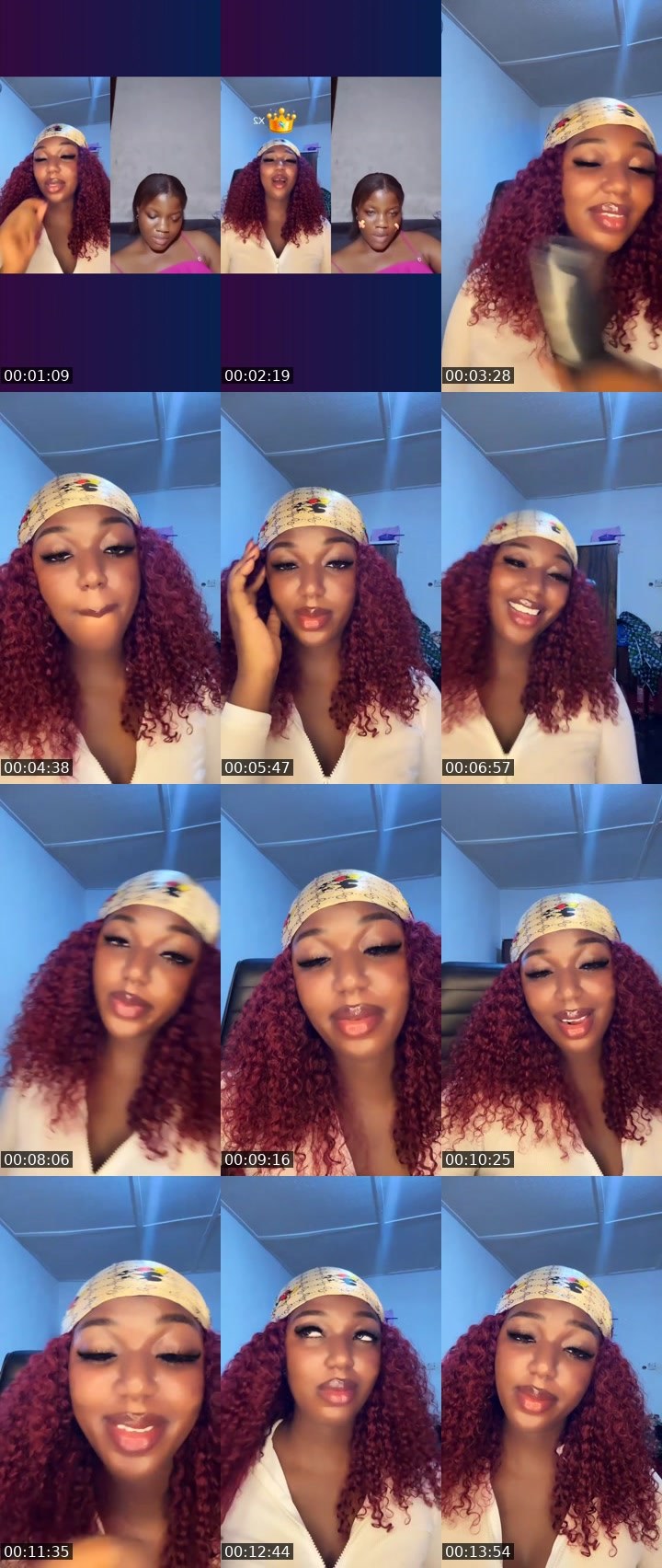 Contact-sheet preview of ✨𝗠𝗦 𝟱𝗜𝗡𝗘𝗦𝗧❤️'s Liveme recording