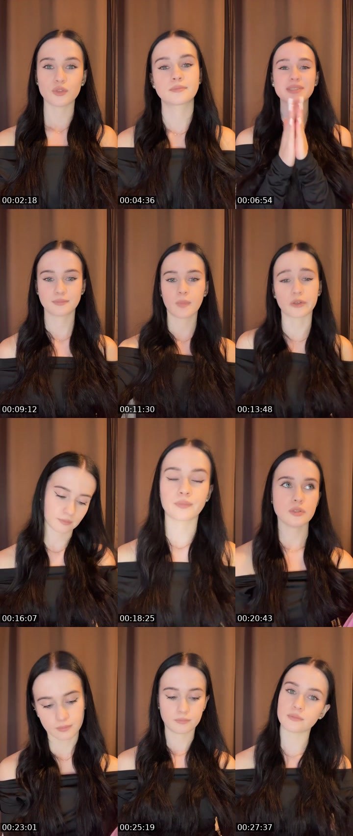 Contact-sheet preview of Stasy🌟's Liveme recording