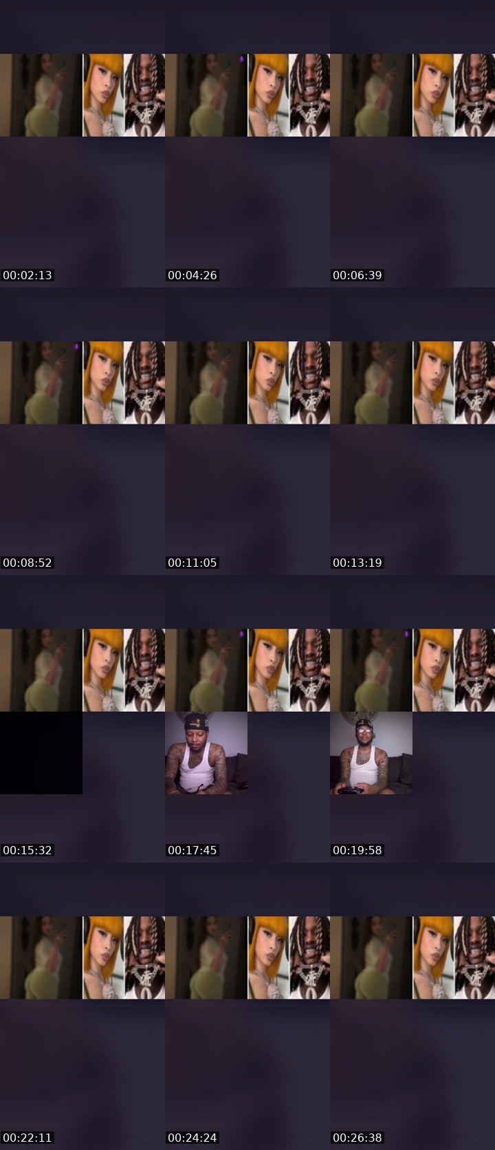 Contact-sheet preview of 🤍MightyWoman✝️'s Liveme recording