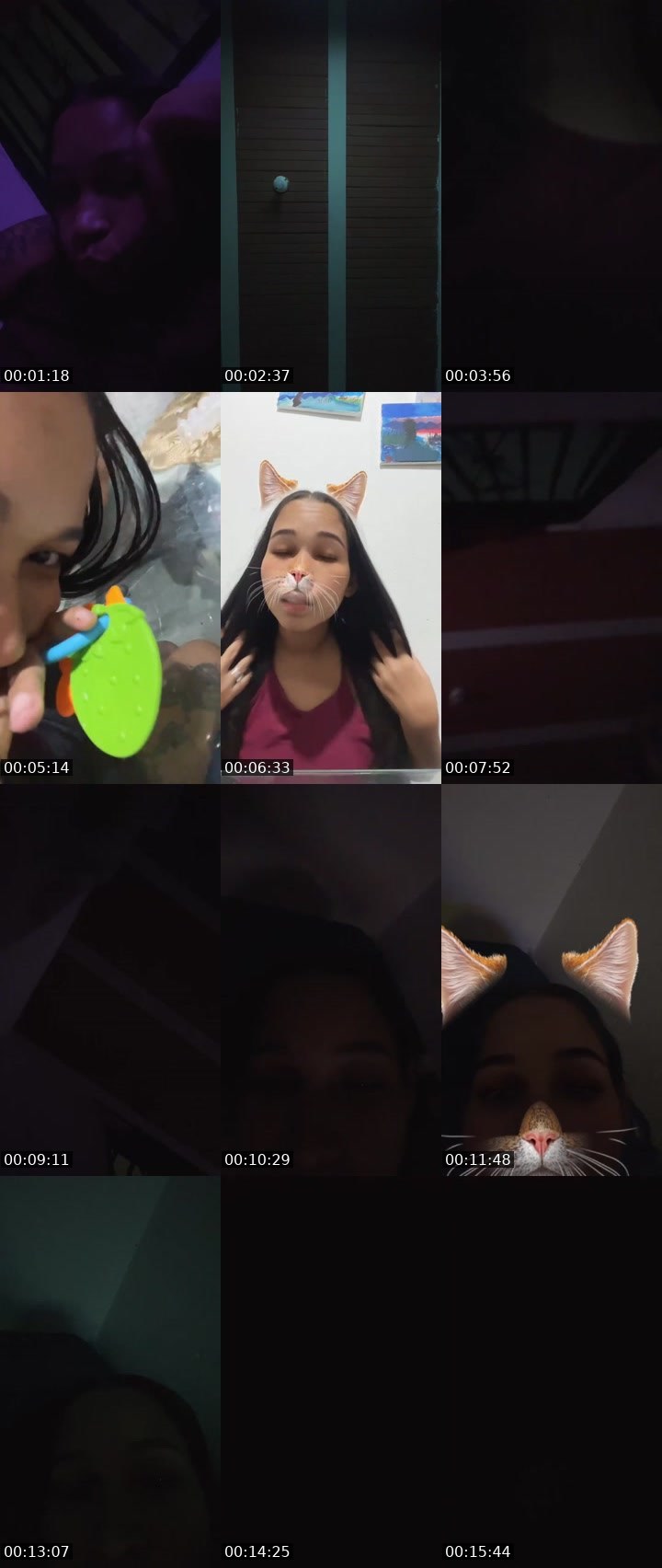 Contact-sheet preview of ☁️Yomi flowers ☁️🧸's Liveme recording