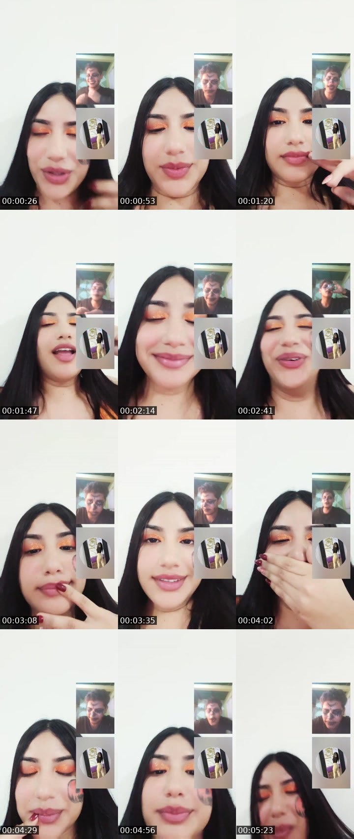 Contact-sheet preview of 👑⃤ Danielita🐰's Liveme recording