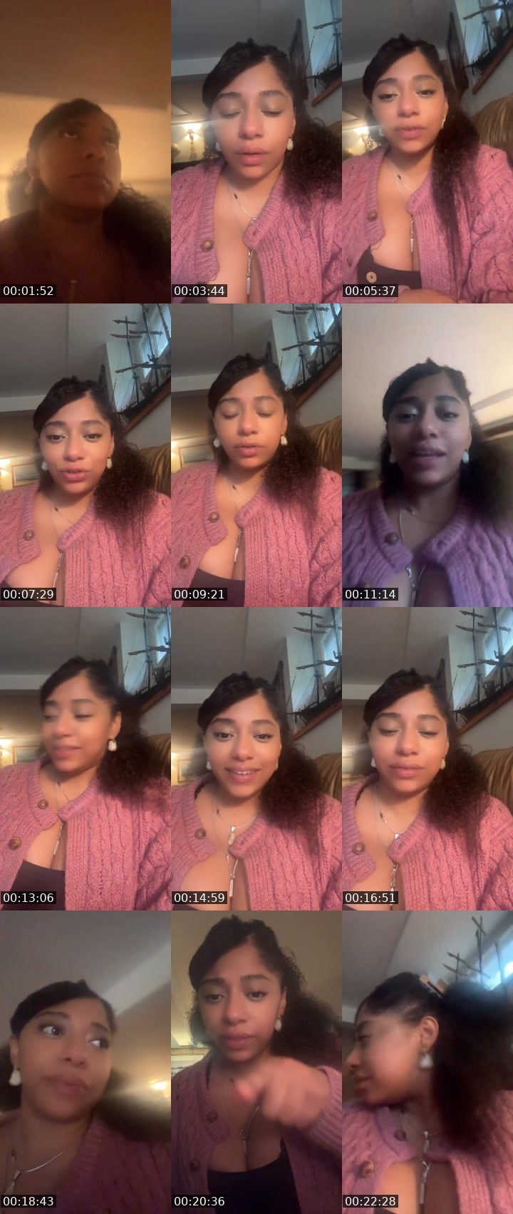 Contact-sheet preview of Vibrationssz's Liveme recording