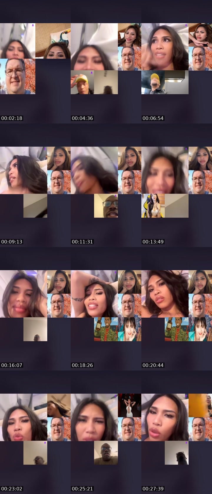Contact-sheet preview of Hanni🫶🏻's Liveme recording