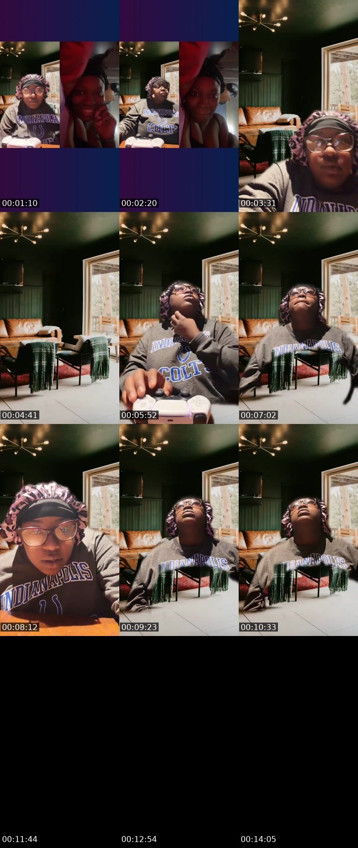 Contact-sheet preview of Mrysjah Harris's Liveme recording