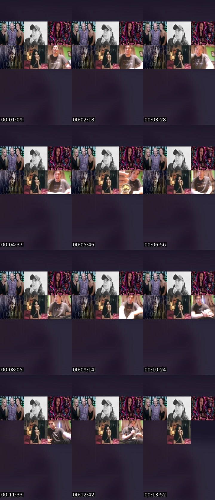Contact-sheet preview of ɴᴀɴᴄʏ ᴅʀᴇᴡ's Liveme recording