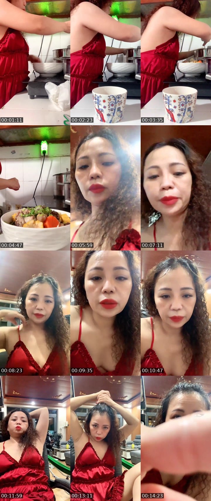 Contact-sheet preview of Kimkim💃🏻's Liveme recording
