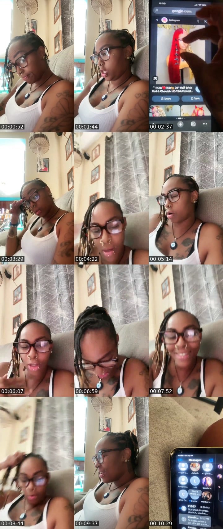 Contact-sheet preview of 👑DS💜♏️BADDIEĂNGEL's Liveme recording