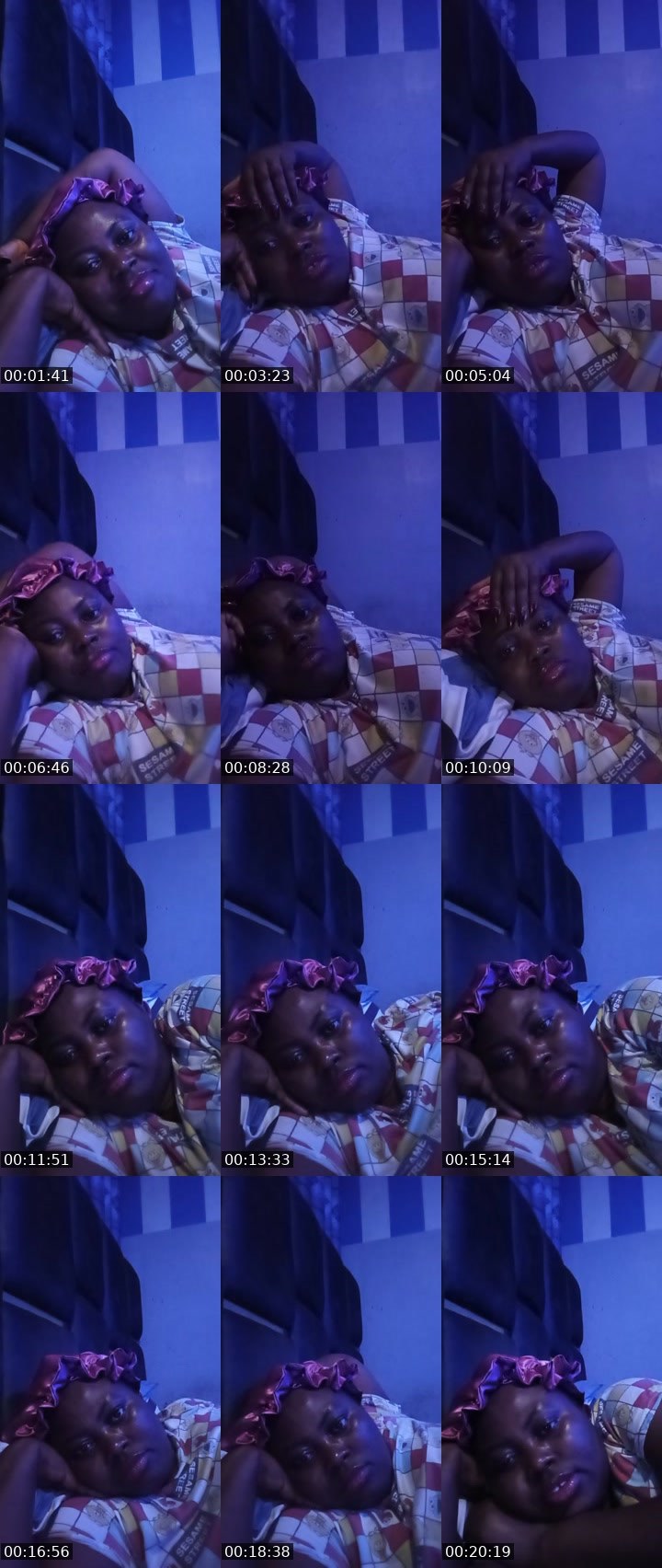 Contact-sheet preview of pretty Ruthie's Liveme recording