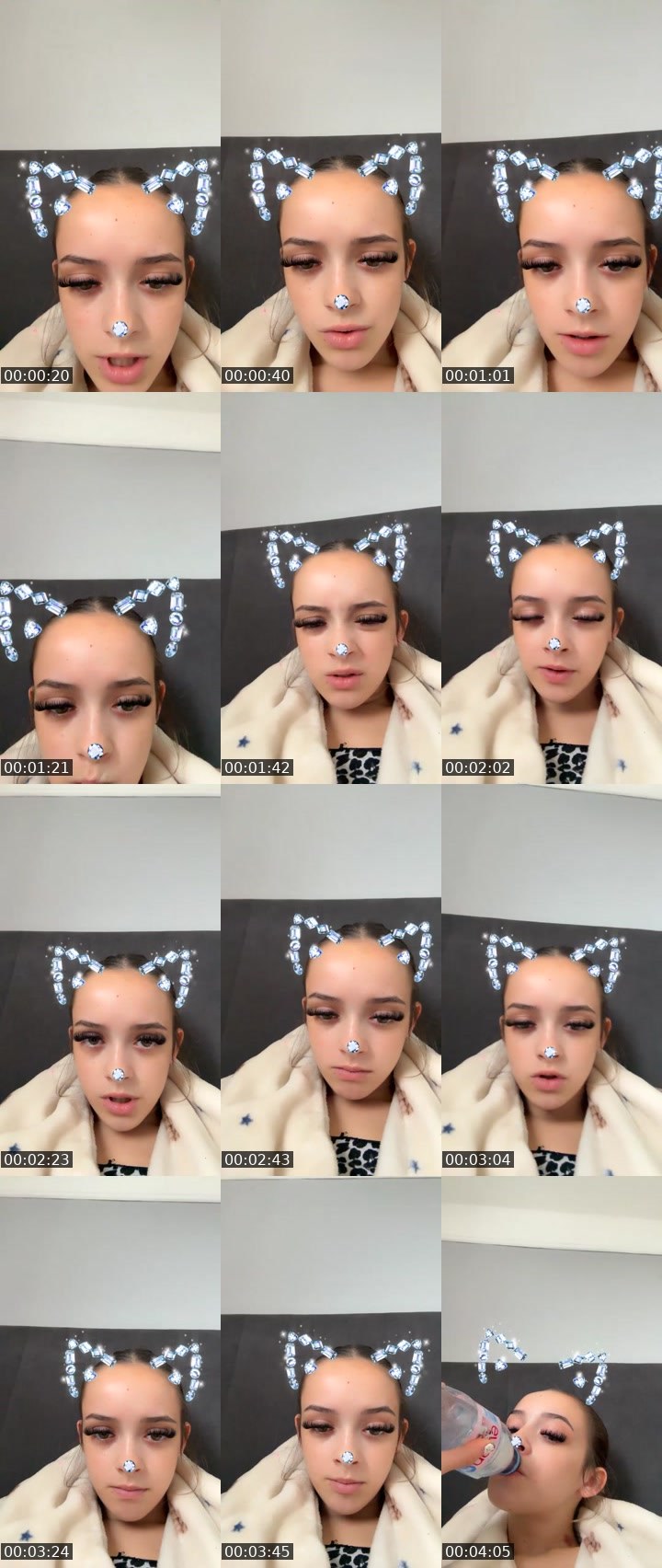 Contact-sheet preview of Gracie.xoxo's Liveme recording
