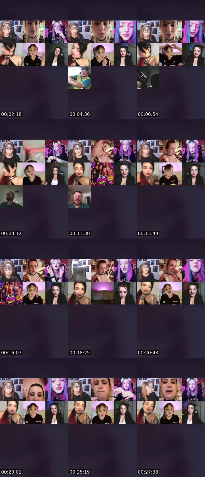 Contact-sheet preview of 35kEVAgenia❤️🌍's Liveme recording