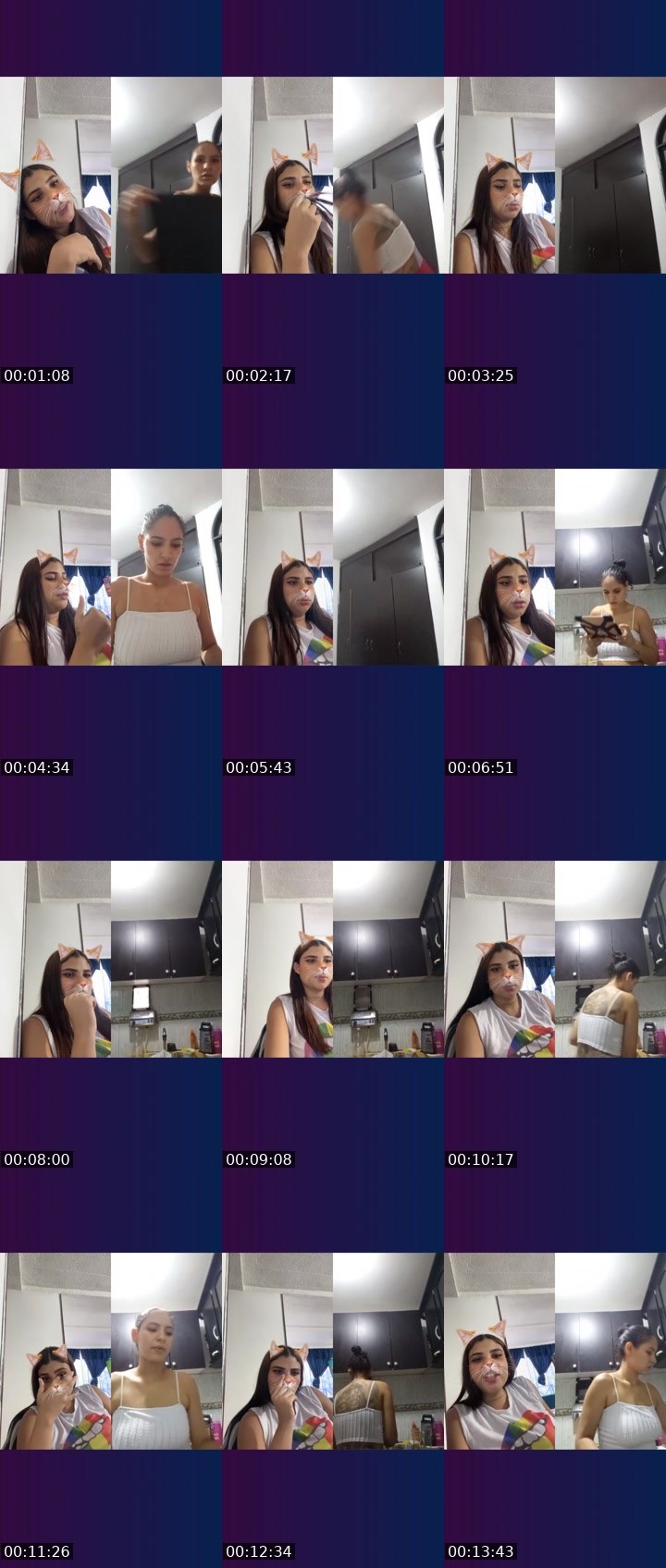Contact-sheet preview of 🌐🔥lizeth🎀 🧸's Liveme recording