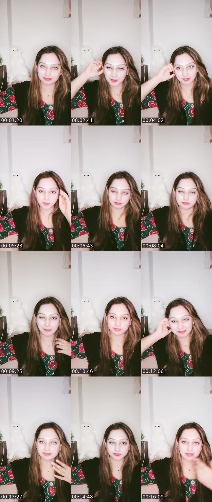 Contact-sheet preview of stylo queen's Liveme recording