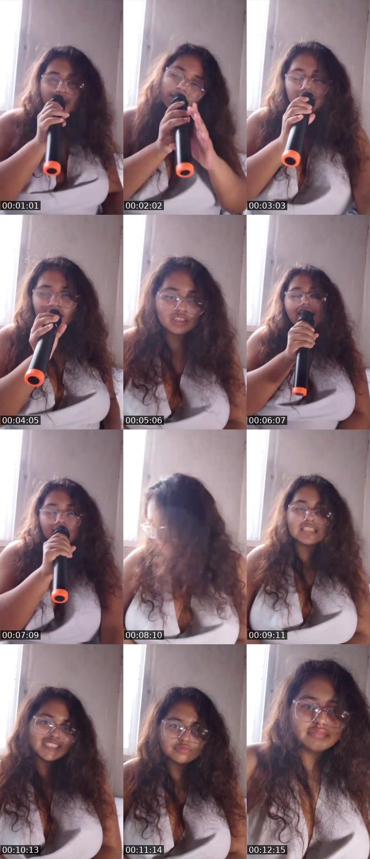 Contact-sheet preview of Ángel's Liveme recording