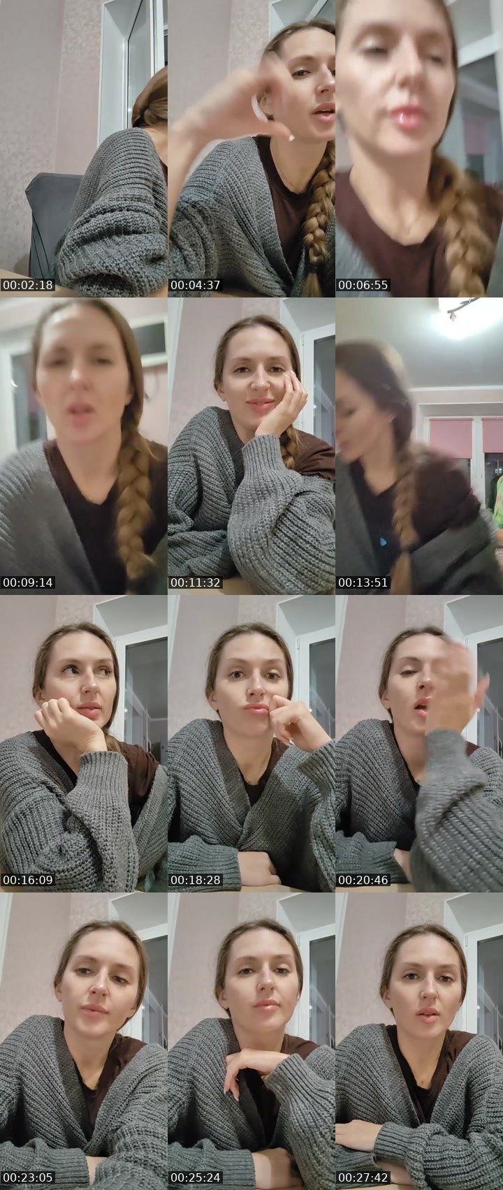 Contact-sheet preview of HELLena😈's Liveme recording