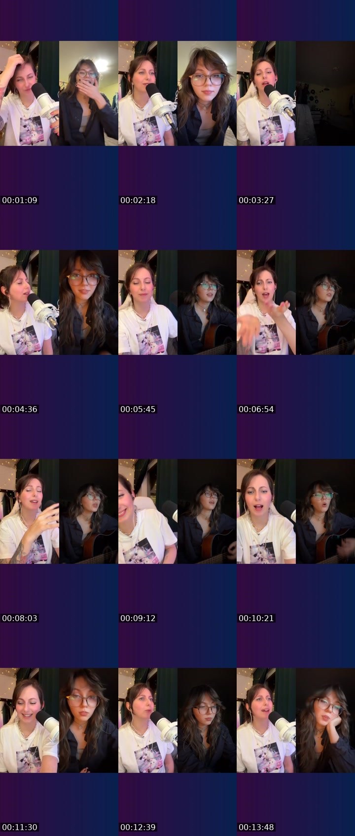 Contact-sheet preview of Pink•awooooia🔪🐺🌸's Liveme recording