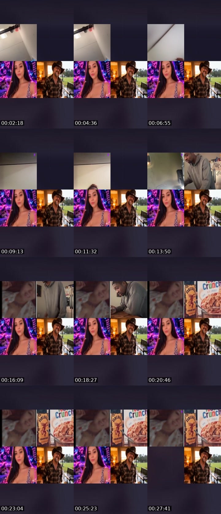 Contact-sheet preview of 🩵🌎SNACKERZZ🤍💚's Liveme recording