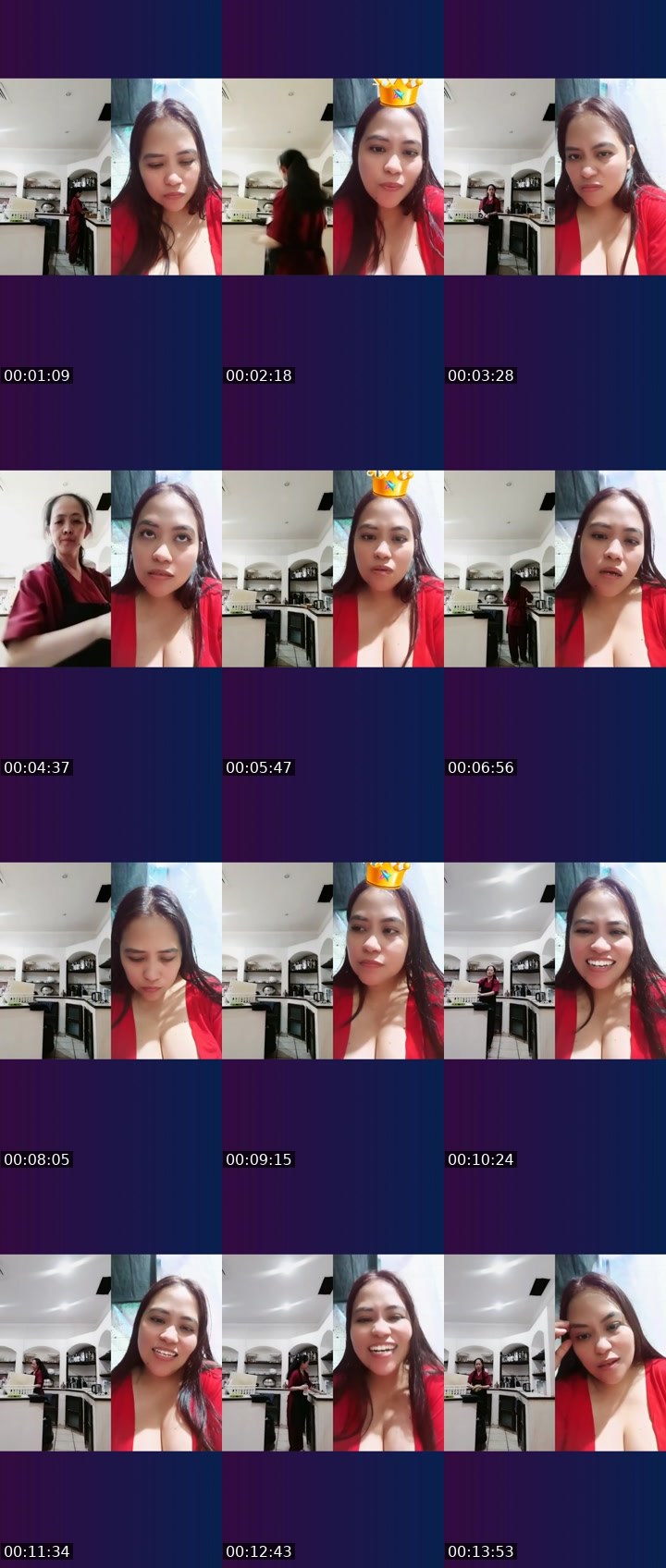Contact-sheet preview of 🏄xiao Mae's Liveme recording