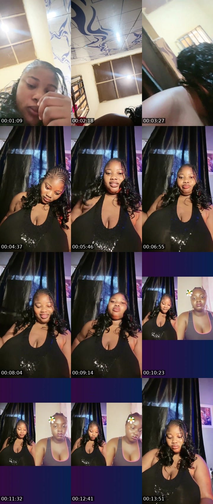 Contact-sheet preview of BigTeemah ❤️'s Liveme recording