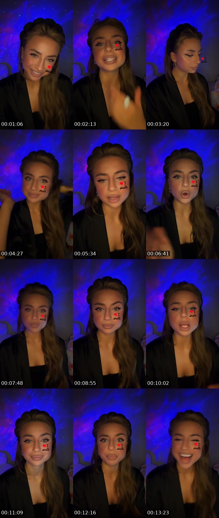 Contact-sheet preview of SavAnna🎀's Liveme recording