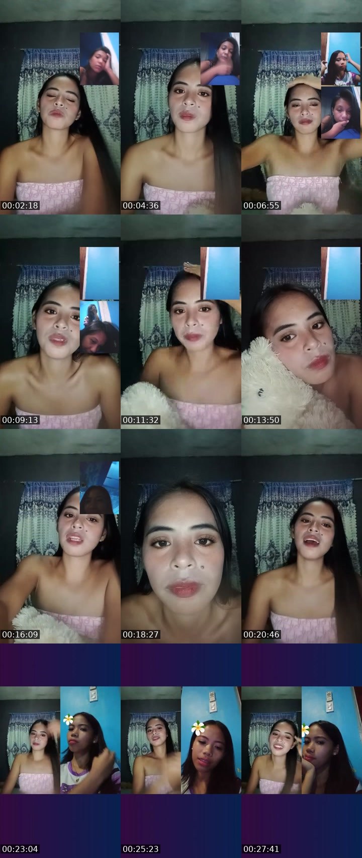 Contact-sheet preview of 🍃👸yuna🌼's Liveme recording
