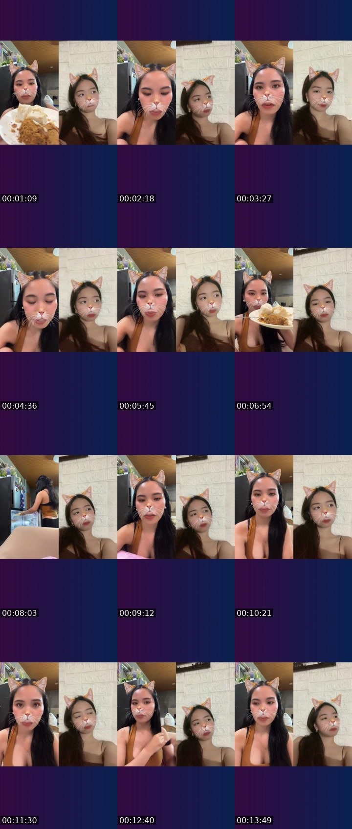 Contact-sheet preview of ᴵᴬ💎Michiikooo🫐's Liveme recording