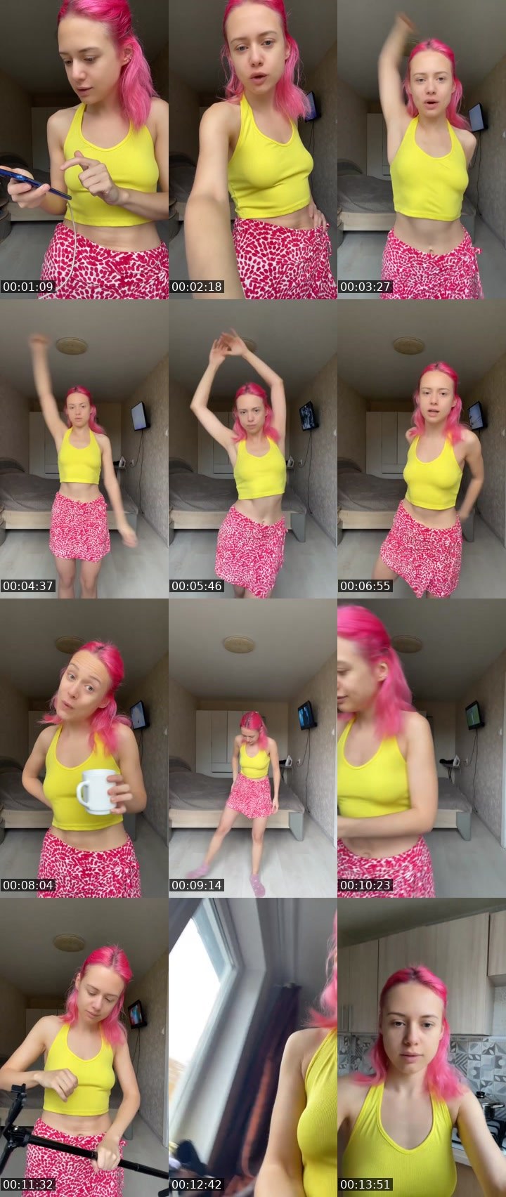 Contact-sheet preview of Olya_Pink🎀's Liveme recording