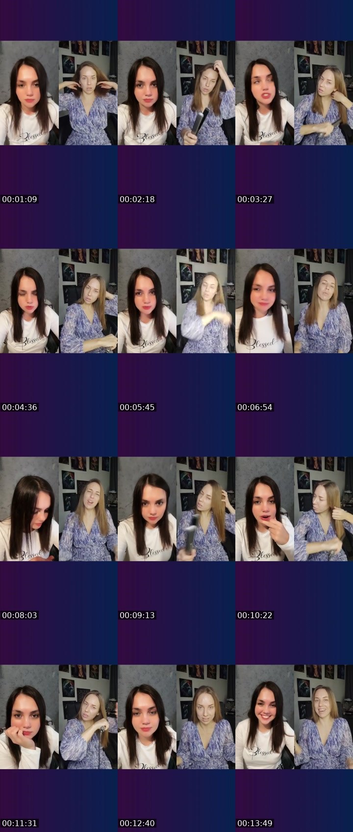 Contact-sheet preview of Nastya KH 😇's Liveme recording