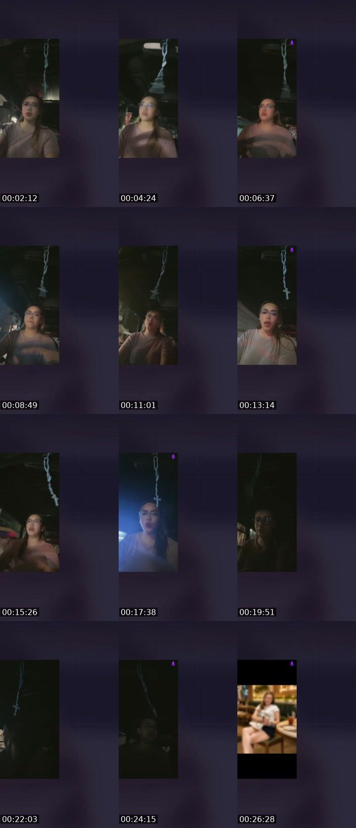 Contact-sheet preview of 🌶️👸🏻Slurphy🫧's Liveme recording