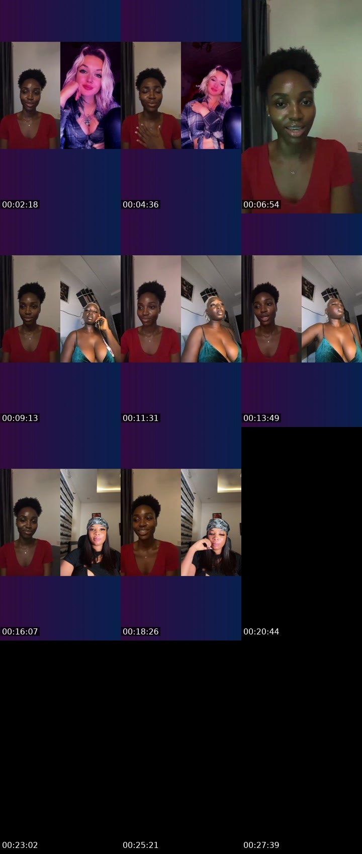 Contact-sheet preview of Ava🕊️'s Liveme recording
