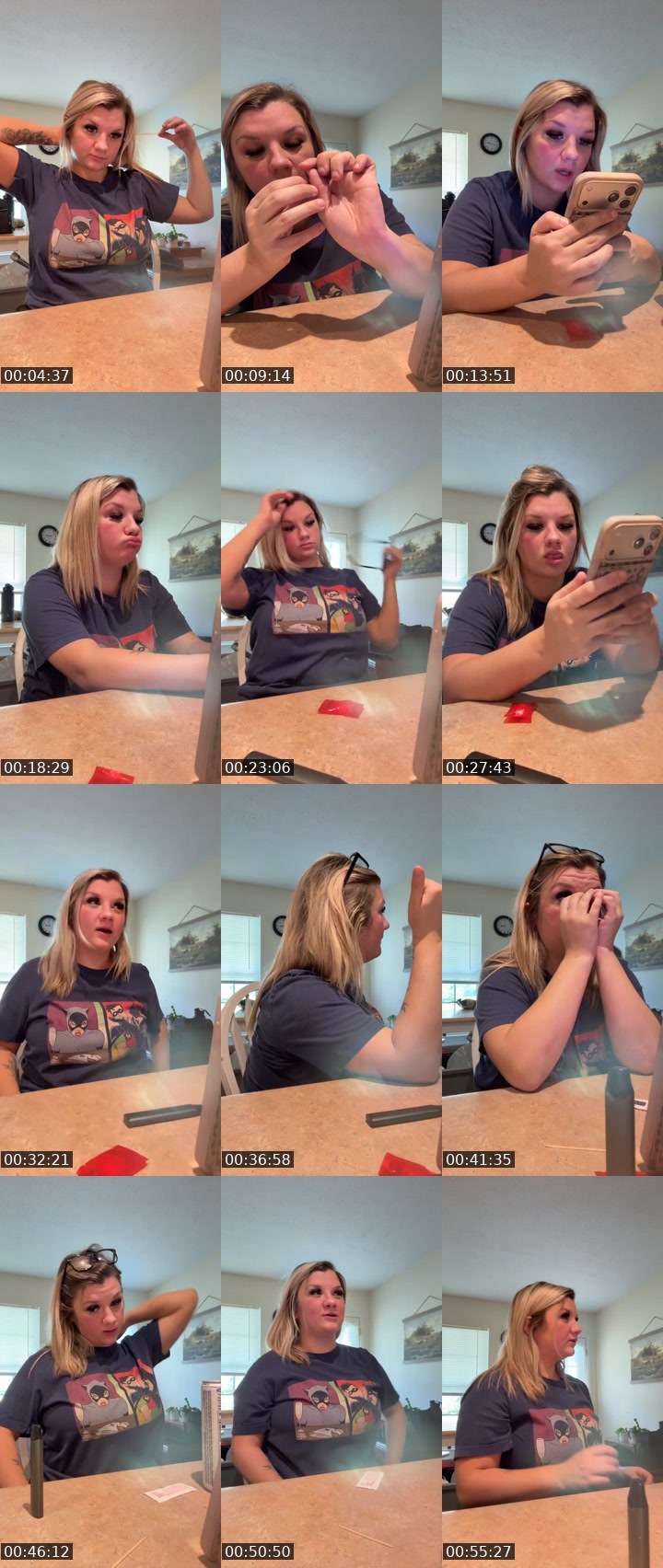Contact-sheet preview of Breannam's Liveme recording