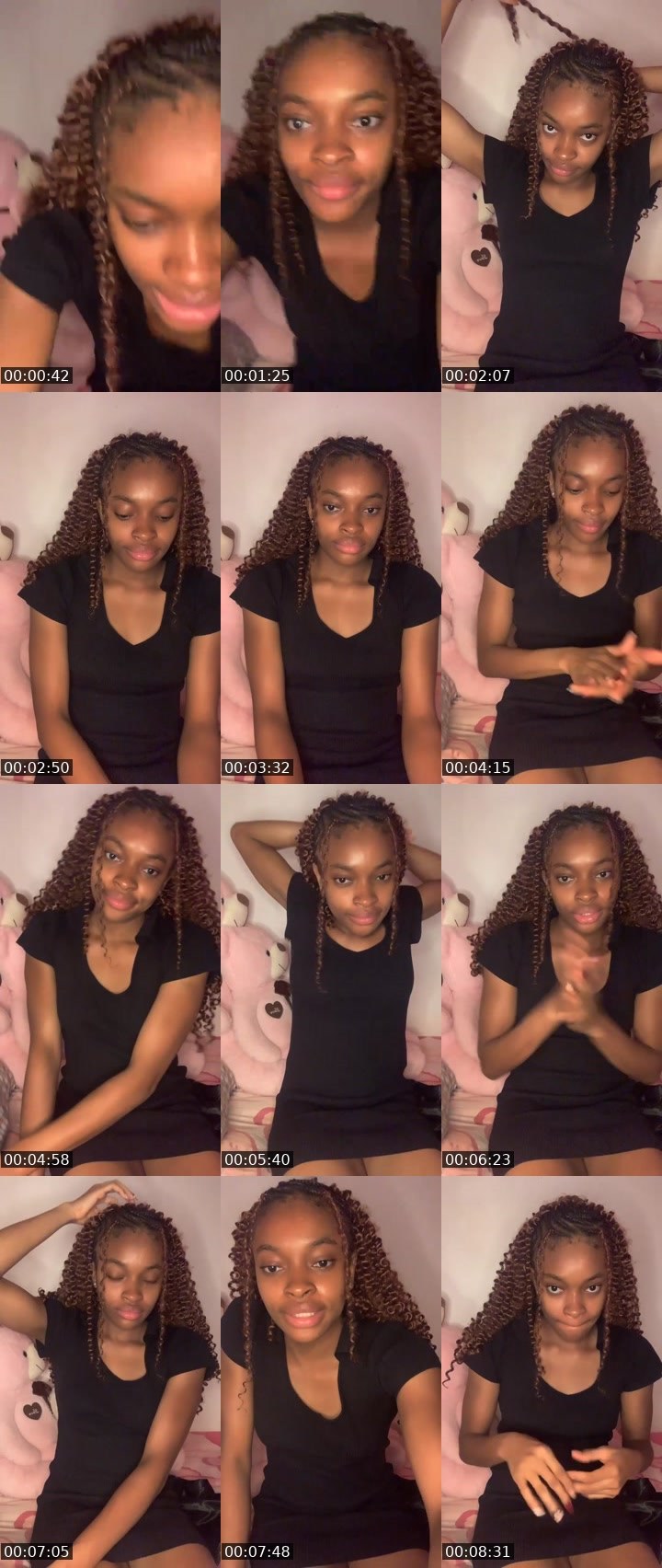Contact-sheet preview of Creamy💗's Liveme recording