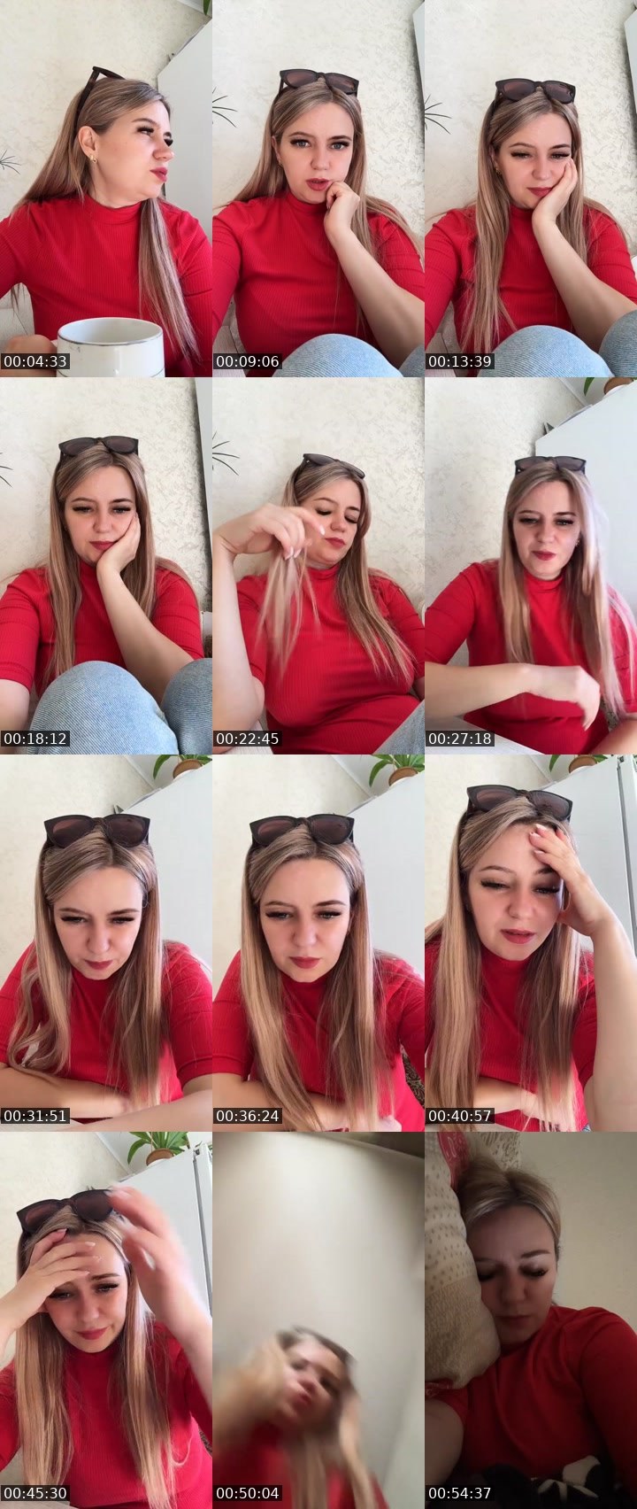 Contact-sheet preview of 12K💎Teacher Natalia's Liveme recording