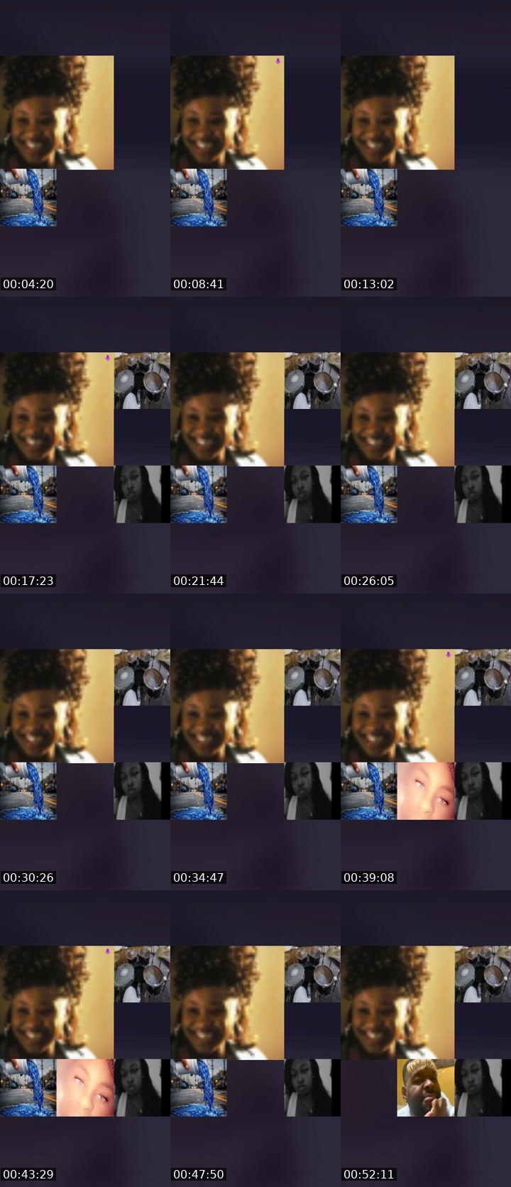 Contact-sheet preview of ꜰᴇʀʙ4ᴘʀᴇꜱɪᴅᴇɴᴛ🖤's Liveme recording