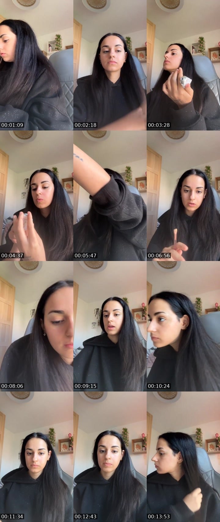 Contact-sheet preview of Paulita's Liveme recording