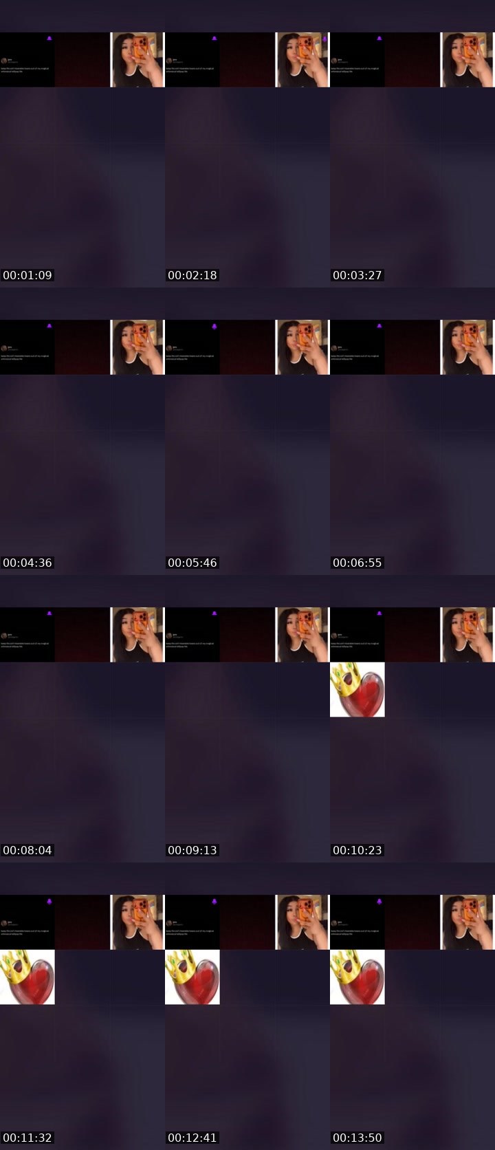 Contact-sheet preview of spicy🥵's Liveme recording