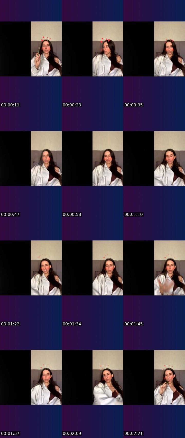 Contact-sheet preview of InsomniA.❤️‍🔥✨'s Liveme recording