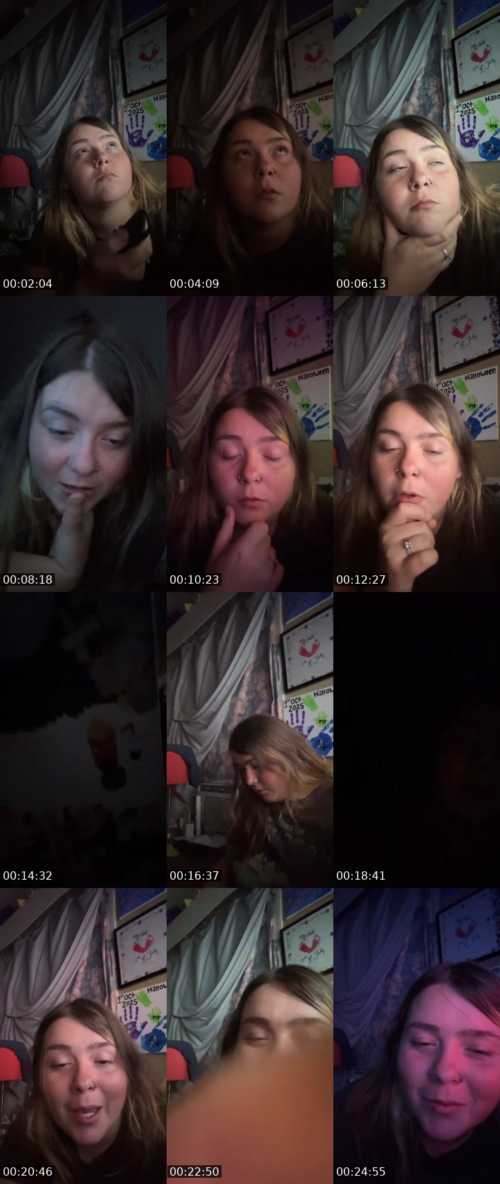 Contact-sheet preview of Thicksnowbunny24's Liveme recording