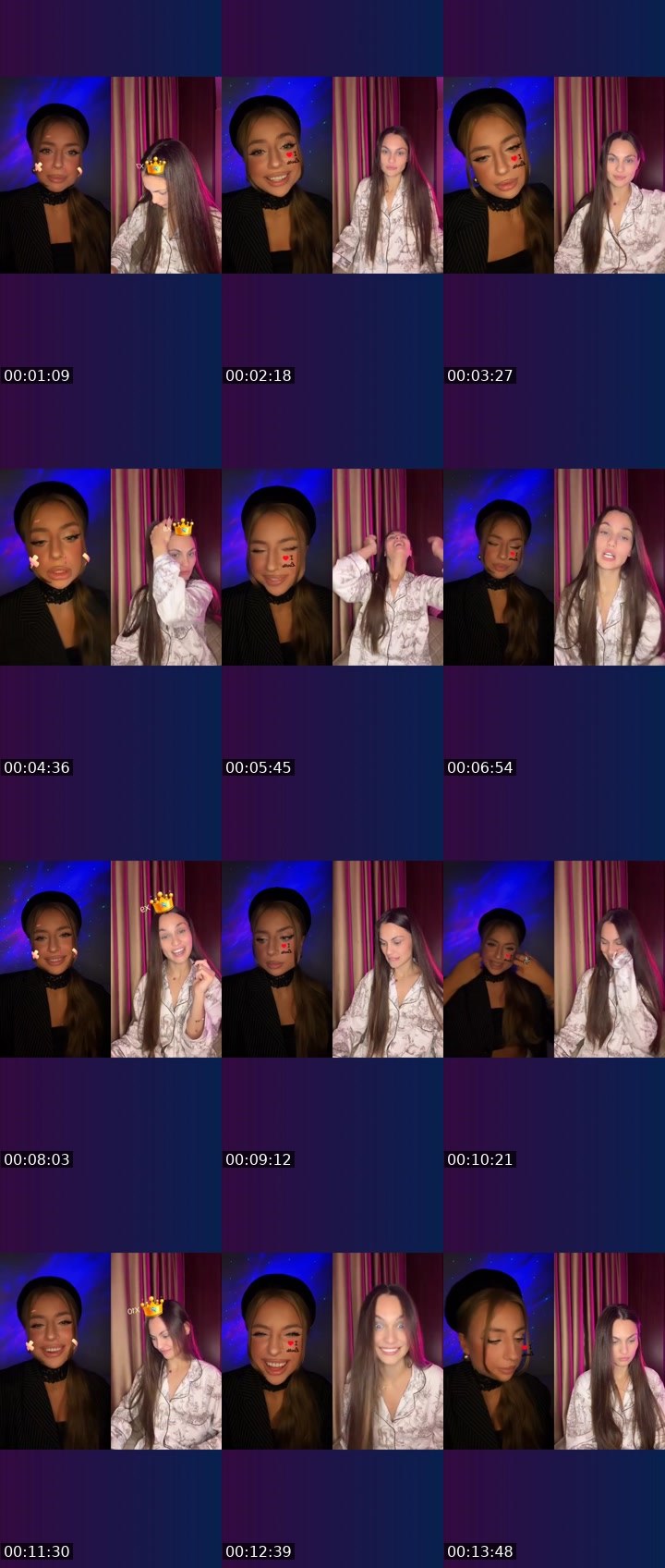 Contact-sheet preview of SavAnna🎀's Liveme recording