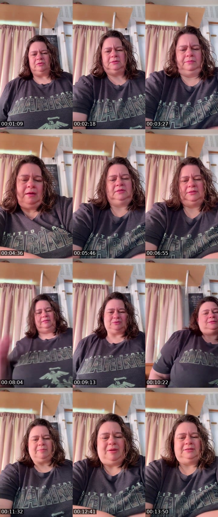 Contact-sheet preview of Denise 2027's Liveme recording