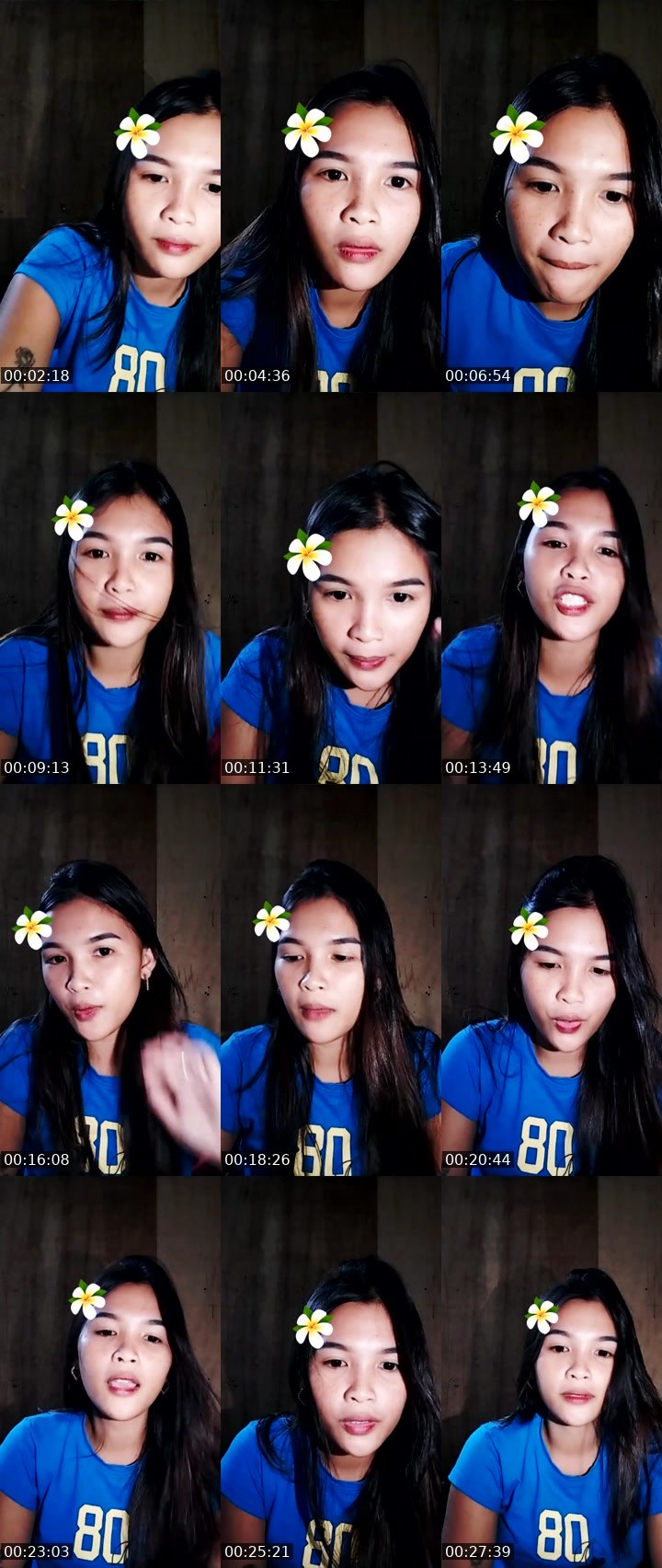 Contact-sheet preview of 👸Faye🌙's Liveme recording