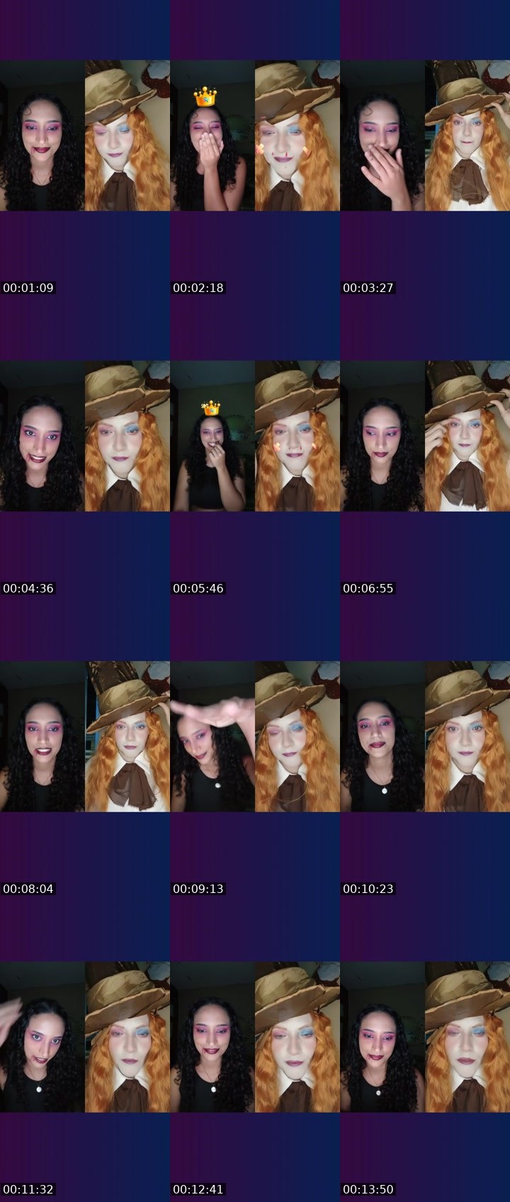 Contact-sheet preview of ☁️Jesss🃏🪽's Liveme recording